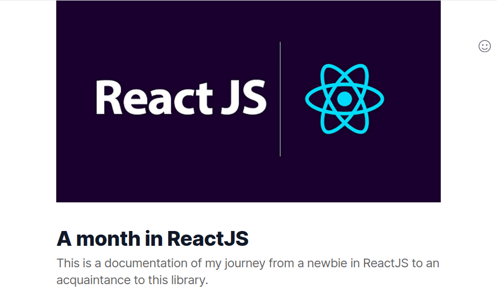 A month in ReactJS